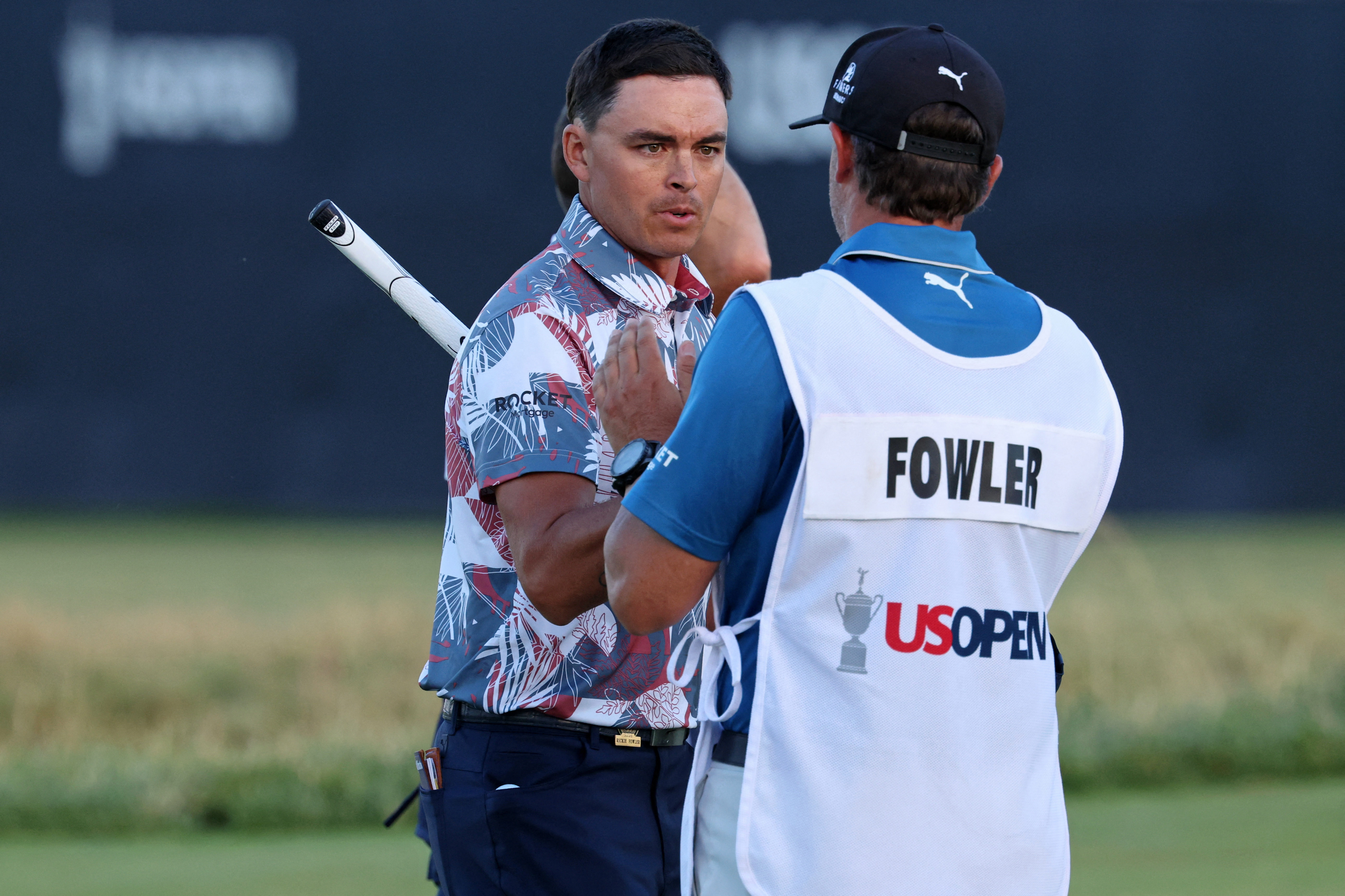With little time to go Rickie Fowler is on the wrong side of the cut line. Photo: Bildbyrån
