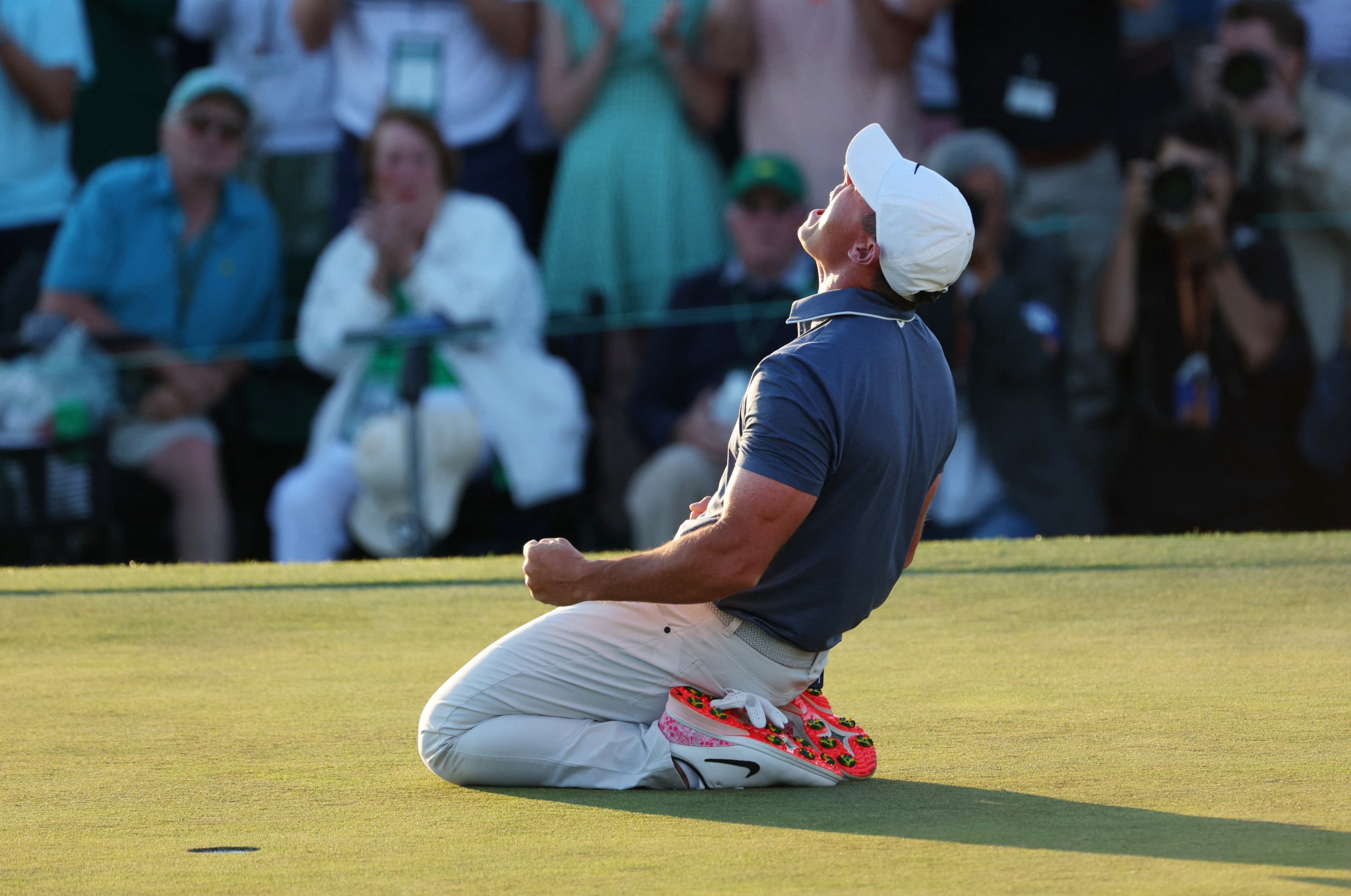 After many years of trying McIlroy last year finally won his green jacket. Photo: Bildbyrån